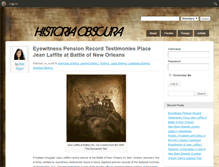 Tablet Screenshot of historiaobscura.com